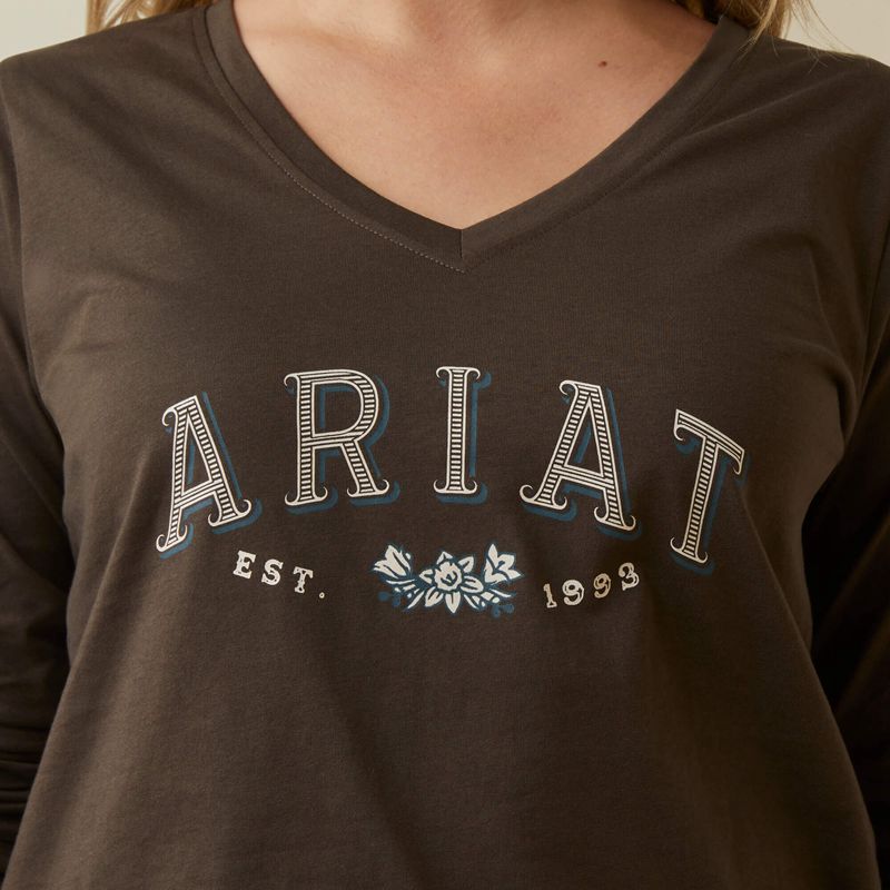 Ariat Flora Tee Banyan Bark Polska | KXOIPA-073