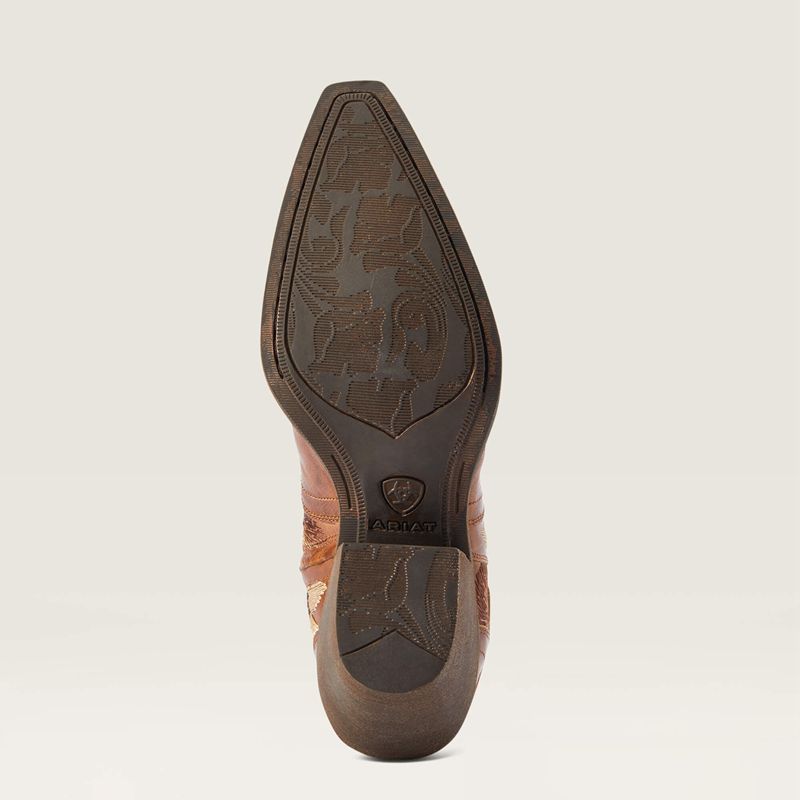 Ariat Florence Western Boot Tangled Tan Polska | XKLAYQ-501