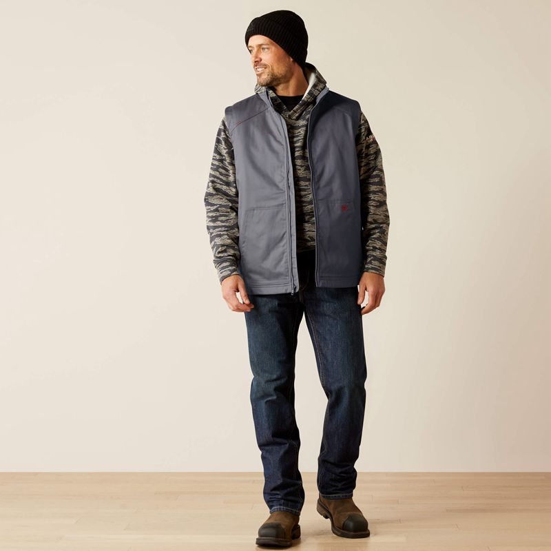 Ariat Fr Basic Insulated Vest Szare Polska | BUVOWL-754