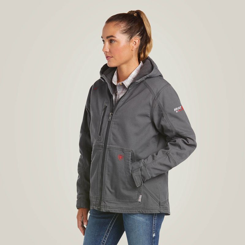 Ariat Fr Duralight Cordura Canvas Jacket Szare Polska | ACSTJV-875