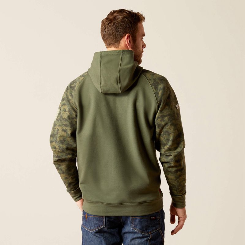 Ariat Fr Durastretch Patriot Hoodie Camo Polska | JHKITN-301