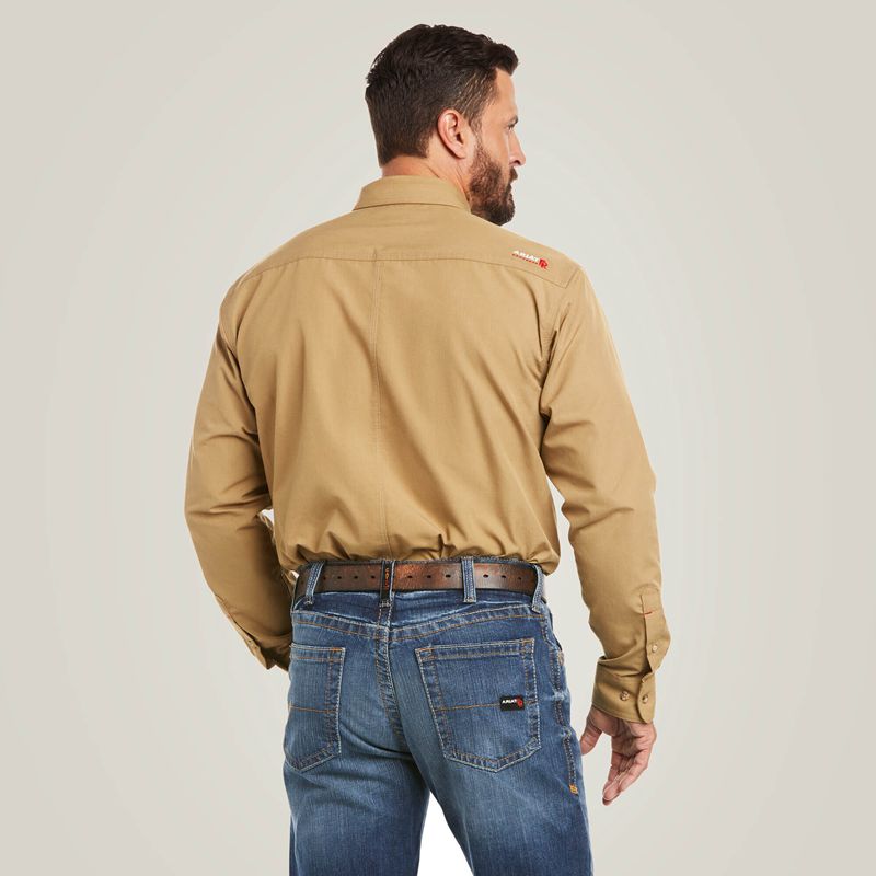 Ariat Fr Featherlight Work Shirt Khaki Polska | PELNUS-789