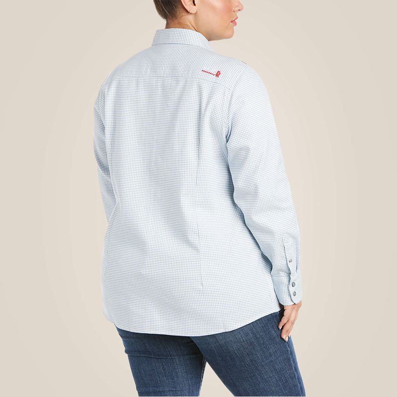 Ariat Fr Hermosa Durastretch Work Shirt Białe Polska | ZYHXML-358