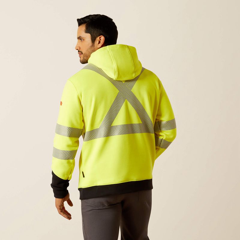 Ariat Fr Hi-Vis Hoodie Żółte Polska | YBNZGA-814