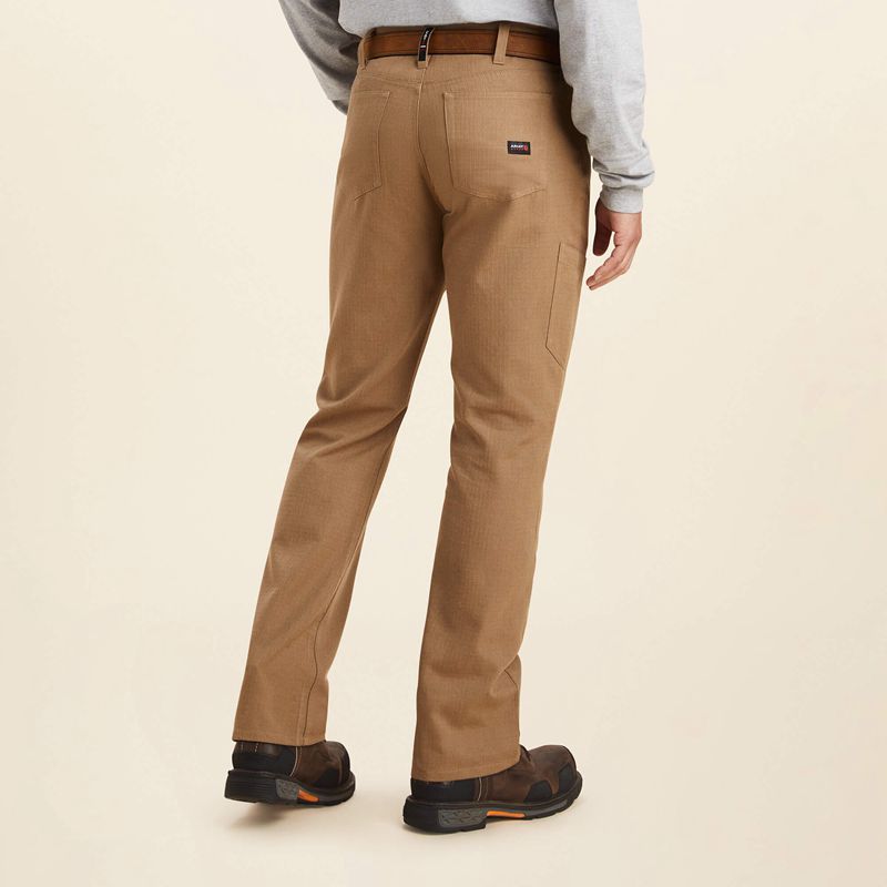 Ariat Fr M4 Relaxed Crossfire Straight Pant Khaki Polska | OMAYRE-287