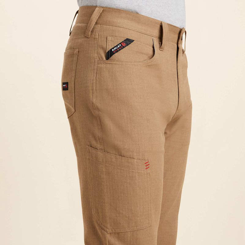 Ariat Fr M4 Relaxed Crossfire Straight Pant Khaki Polska | OMAYRE-287