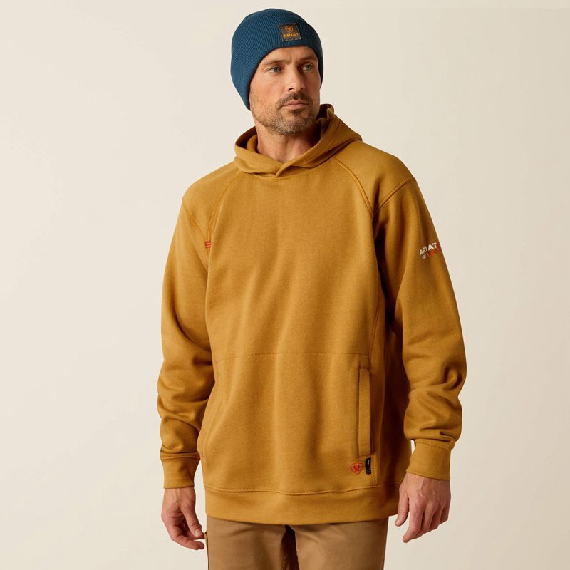 Ariat Fr Rev Pullover Hoodie Brązowe Polska | SJNXIM-061