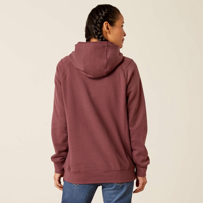 Ariat Fr Rev Pullover Hoodie Catawba Grape Polska | IQYUXO-498