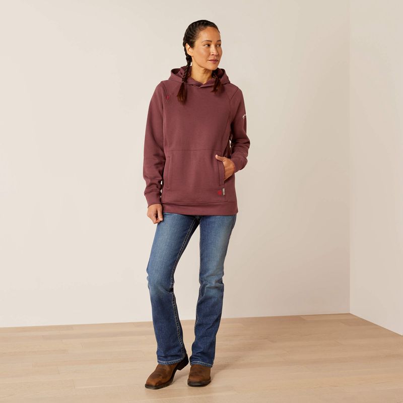 Ariat Fr Rev Pullover Hoodie Catawba Grape Polska | IQYUXO-498