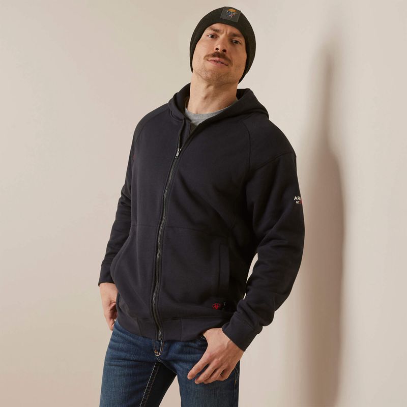 Ariat Fr Rev Shock Fire Hoodie Czarne Polska | YHVDMI-439