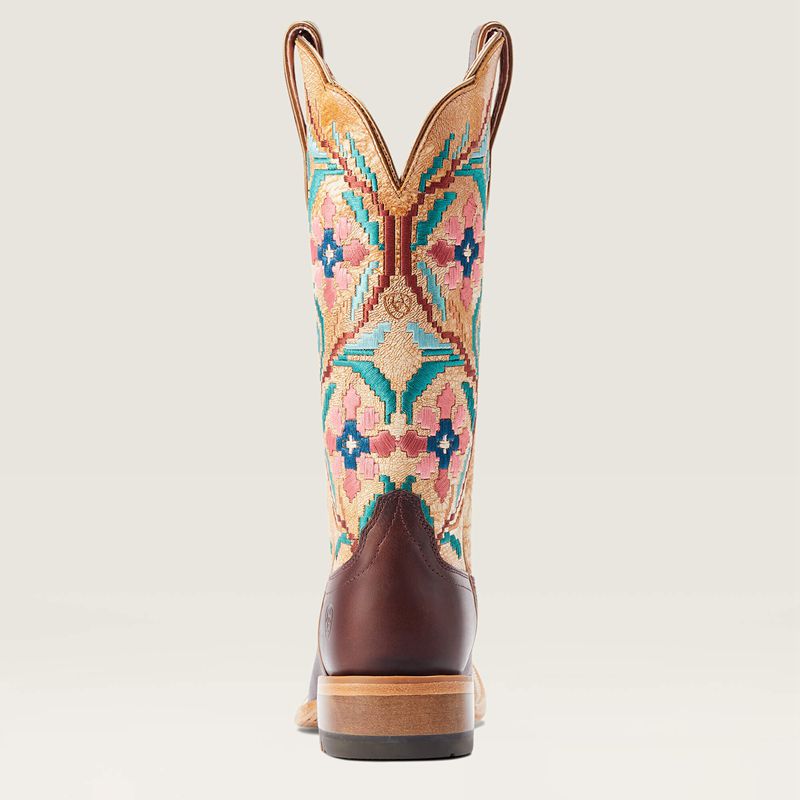 Ariat Frontier Daniella Western Boot Brazen Tan Polska | CRKFMN-159