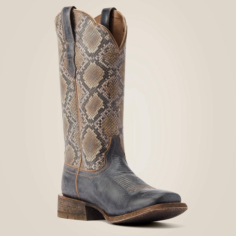 Ariat Frontier Farrah Western Boot Czarne Polska | TGLWYR-053