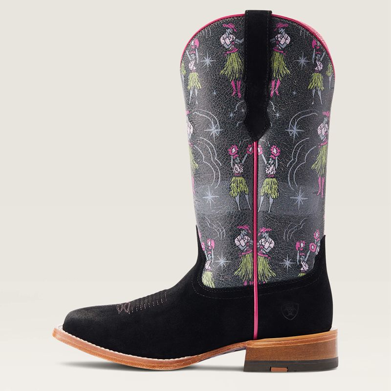 Ariat Frontier Western Aloha Western Boot Czarne Polska | BDKPOL-019