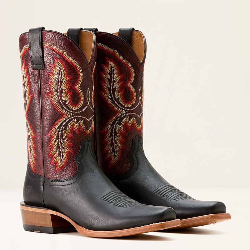 Ariat Futurity Cashout Cowboy Boot Midnight Black/Dark Brick Polska | KEFJCU-178