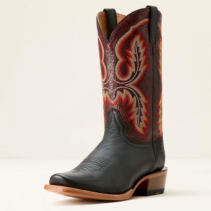 Ariat Futurity Cashout Cowboy Boot Midnight Black/Dark Brick Polska | KEFJCU-178