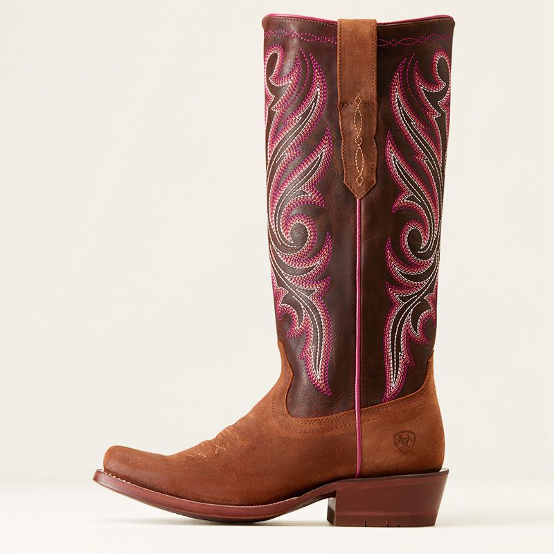 Ariat Futurity Starlight Stretchfit Western Boot Terracotta Roughout Polska | ISYZWP-913