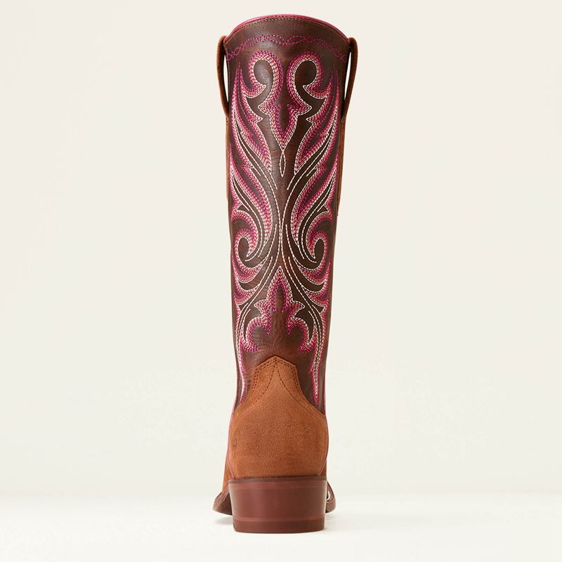 Ariat Futurity Starlight Stretchfit Western Boot Terracotta Roughout Polska | ISYZWP-913