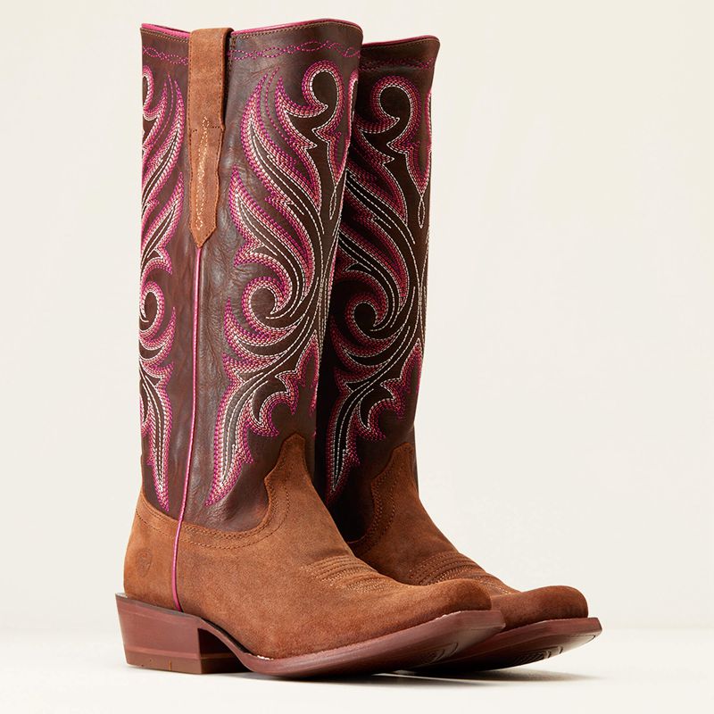 Ariat Futurity Starlight Stretchfit Western Boot Terracotta Roughout Polska | ISYZWP-913