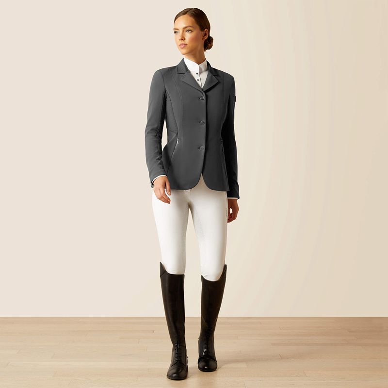 Ariat Galatea Bellatrix Show Coat Ebony Polska | DBOUQK-710