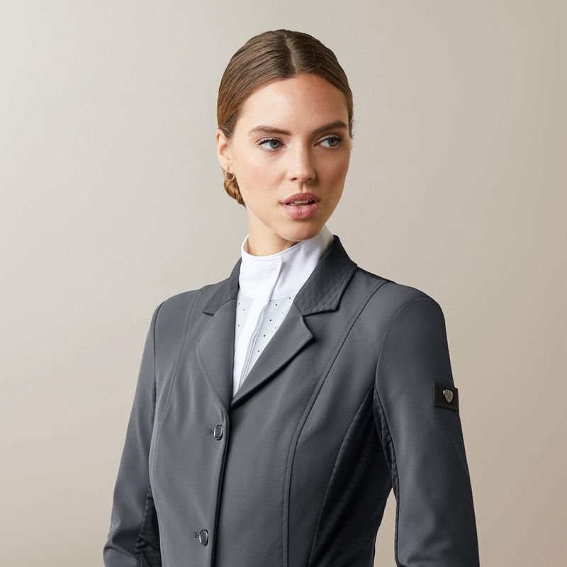 Ariat Galatea Bellatrix Show Coat Ebony Polska | DBOUQK-710