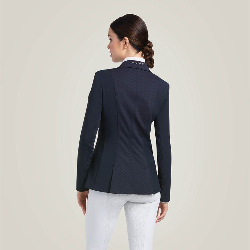 Ariat Galatea Bellatrix Show Coat Granatowe Polska | HLPAWK-253