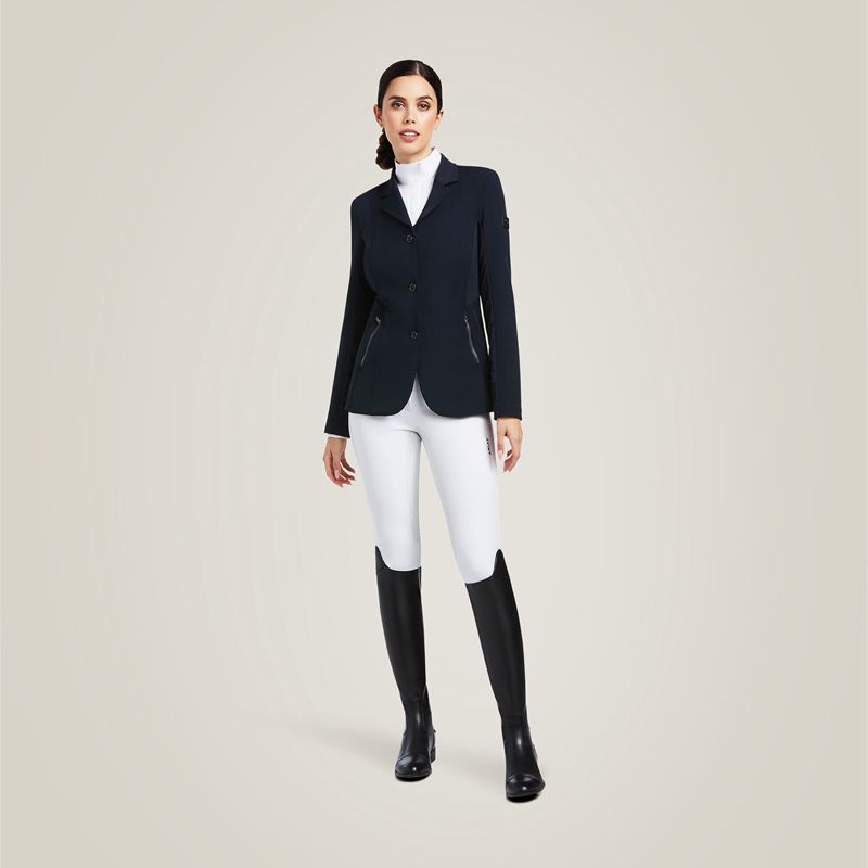 Ariat Galatea Bellatrix Show Coat Granatowe Polska | HLPAWK-253