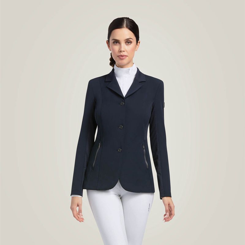 Ariat Galatea Bellatrix Show Coat Granatowe Polska | HLPAWK-253