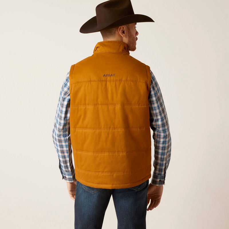 Ariat Grizzly 2.0 Canvas Conceal And Carry Vest Chestnut Polska | BYPLTZ-872