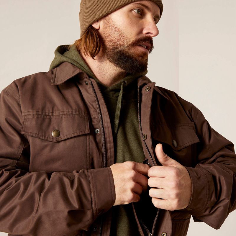 Ariat Grizzly 2.0 Canvas Conceal And Carry Jacket Bracken Polska | MDFWPE-816