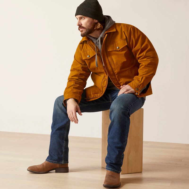 Ariat Grizzly 2.0 Canvas Conceal And Carry Jacket Chestnut Polska | MUVKFY-079