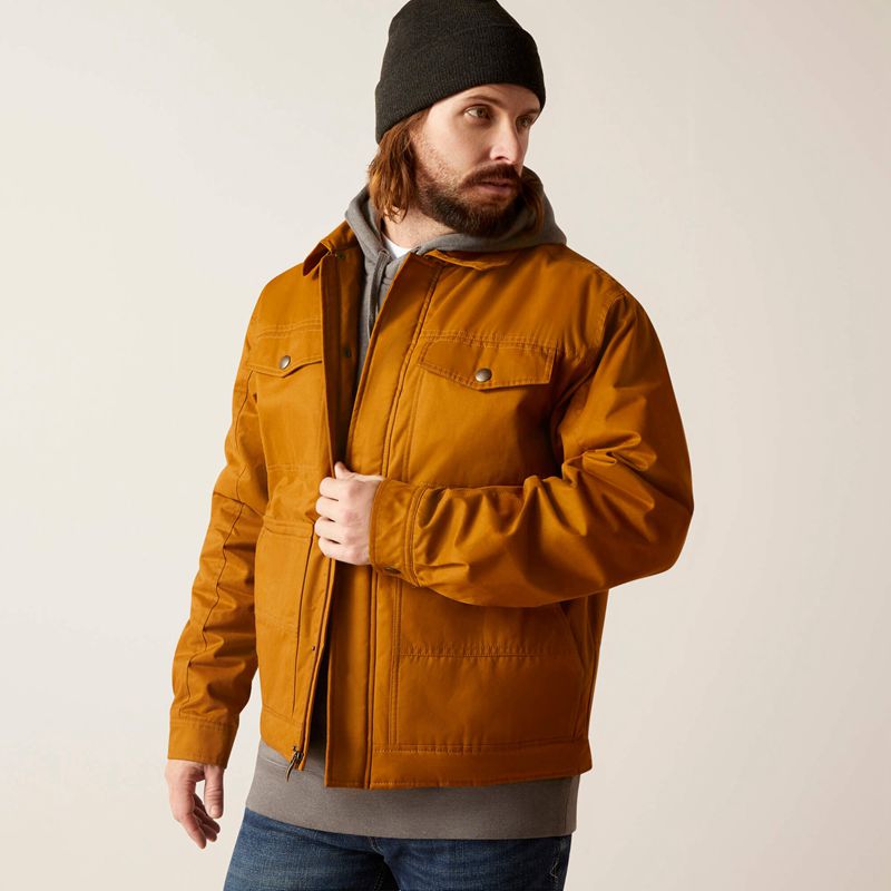 Ariat Grizzly 2.0 Canvas Conceal And Carry Jacket Chestnut Polska | MUVKFY-079