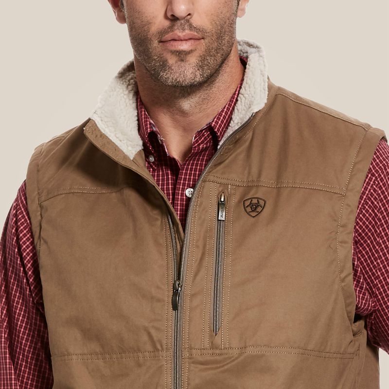 Ariat Grizzly Canvas Vest Cub Polska | LHFQUY-641