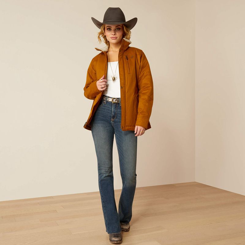 Ariat Grizzly Insulated Jacket Chestnut Polska | GXLBRA-761