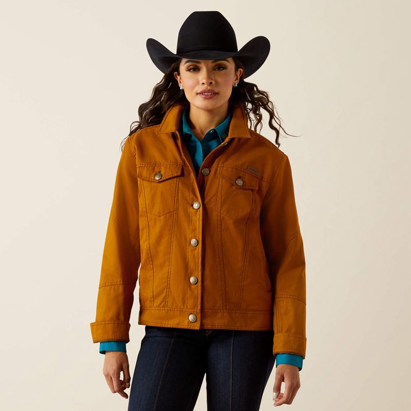 Ariat Grizzly Rancher Jacket Chestnut Horse Polska | GBMQUA-835