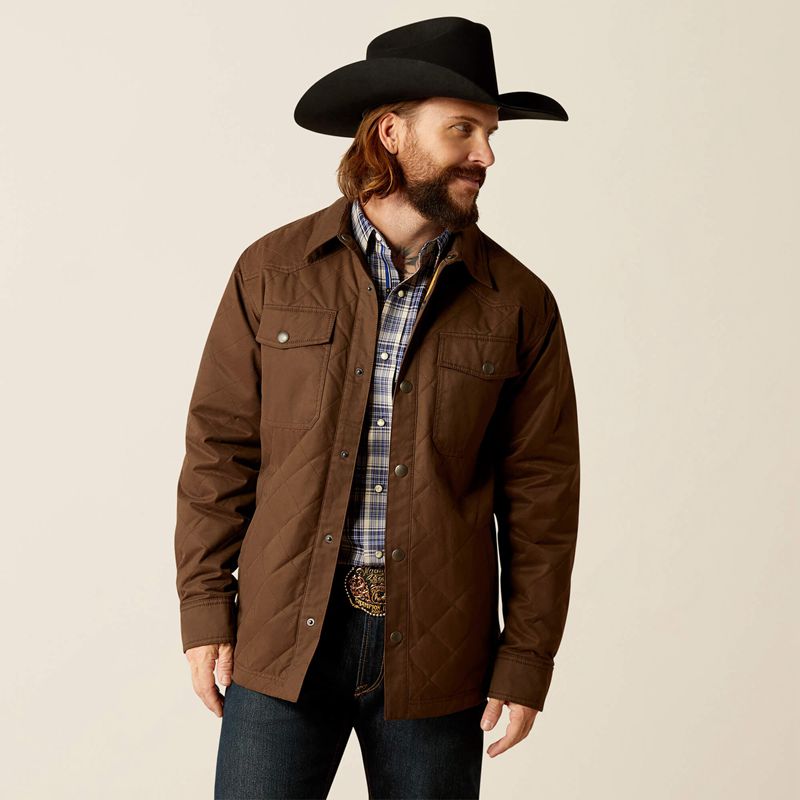 Ariat Grizzly Shirt Jacket Demitasse Polska | UYAWPM-573