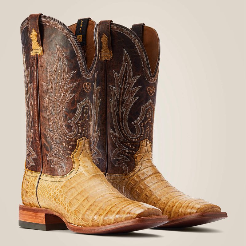 Ariat Gunslinger Cowboy Boot Honeycomb Caiman Belly Polska | ULKNFH-028