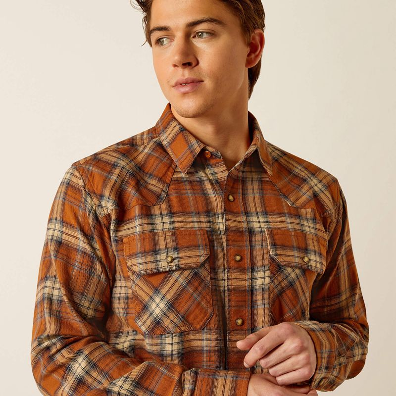 Ariat Haiden Retro Fit Shirt Roasted Pecan Polska | HEAPDX-792