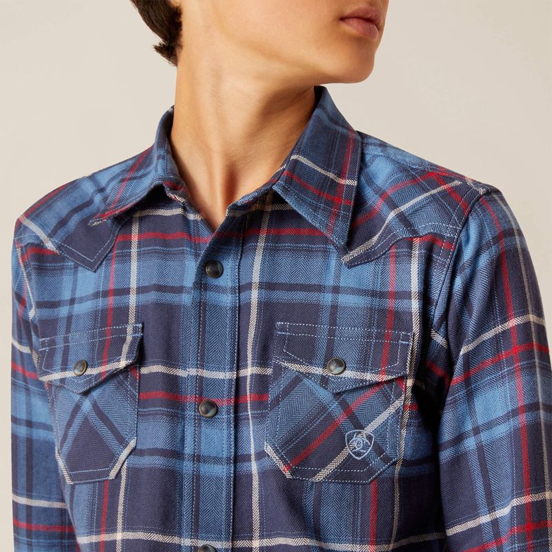 Ariat Harim Retro Fit Shirt Indygo Polska | BOSTAL-465