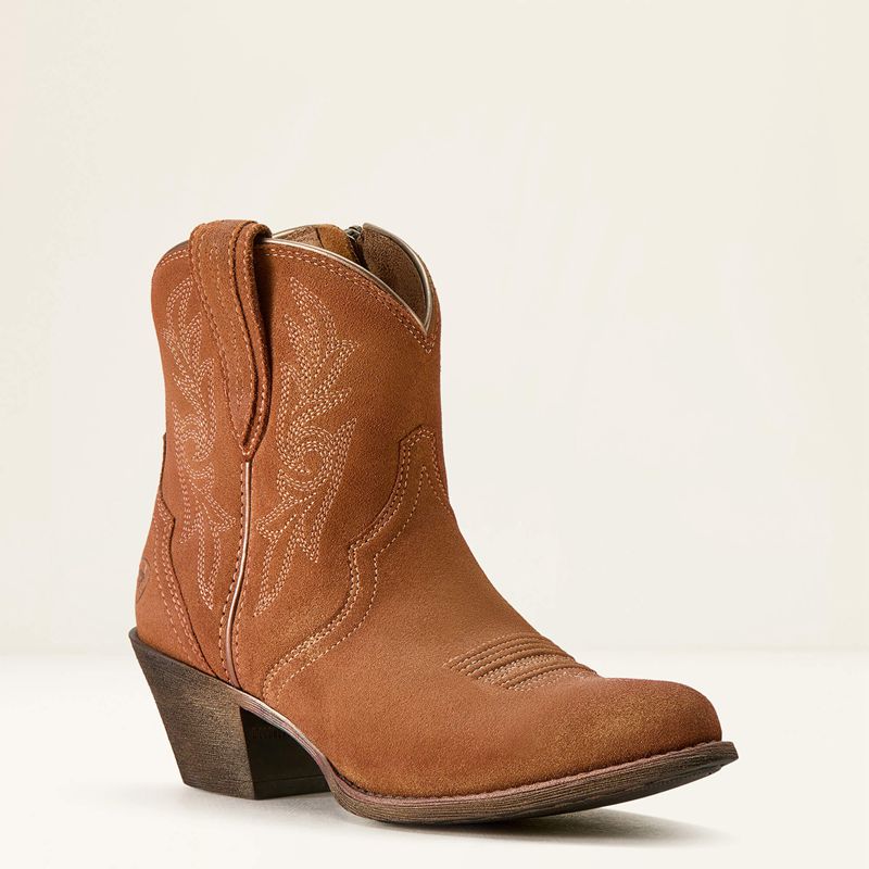 Ariat Harlan Western Boot Walnut Suede Polska | RSNVHT-297