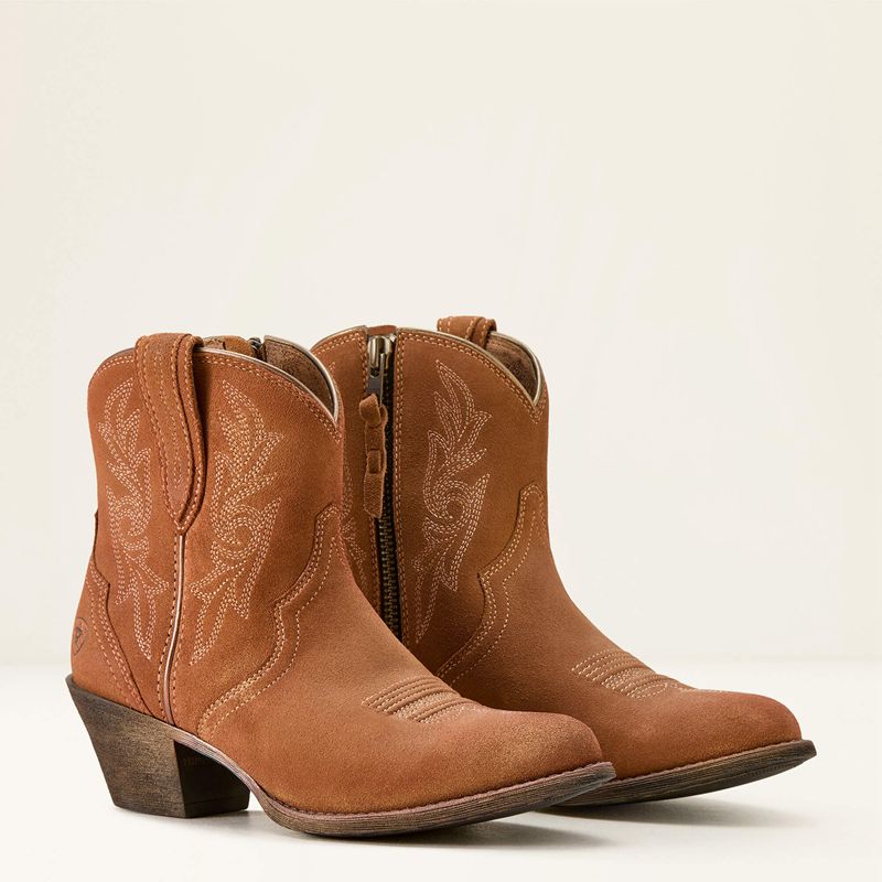 Ariat Harlan Western Boot Walnut Suede Polska | RSNVHT-297