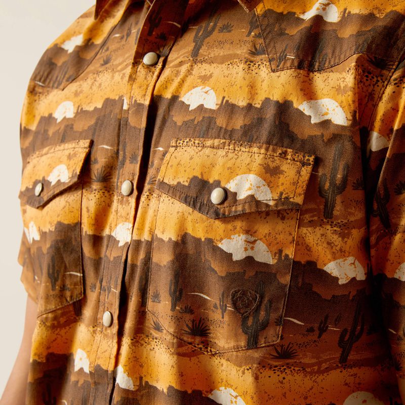 Ariat Heath Retro Fit Shirt Mink Polska | TMEOQD-825