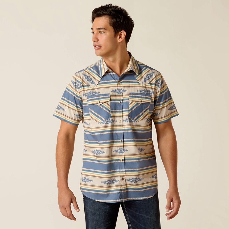 Ariat Hebastian Retro Fit Shirt Sandshell Polska | HZGNPK-305