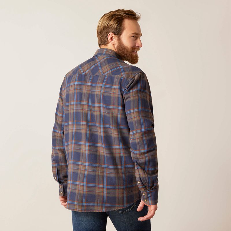 Ariat Hendrix Retro Fit Shirt Indygo Polska | CQBPUF-635