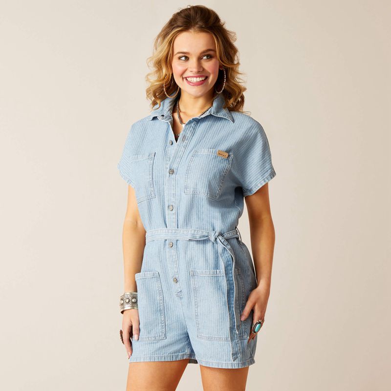 Ariat Herringbone Romper Virginia Polska | VFDKHQ-538