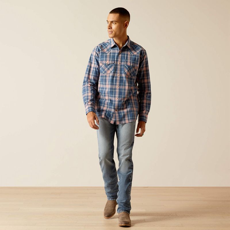 Ariat Hershy Retro Fit Shirt Antracite Polska | WXKRGN-230