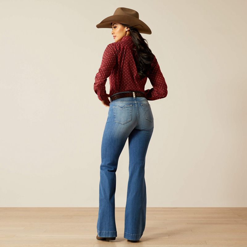 Ariat High Rise Clair Slim Trouser Jeans Anaheim Polska | FHZWUE-042