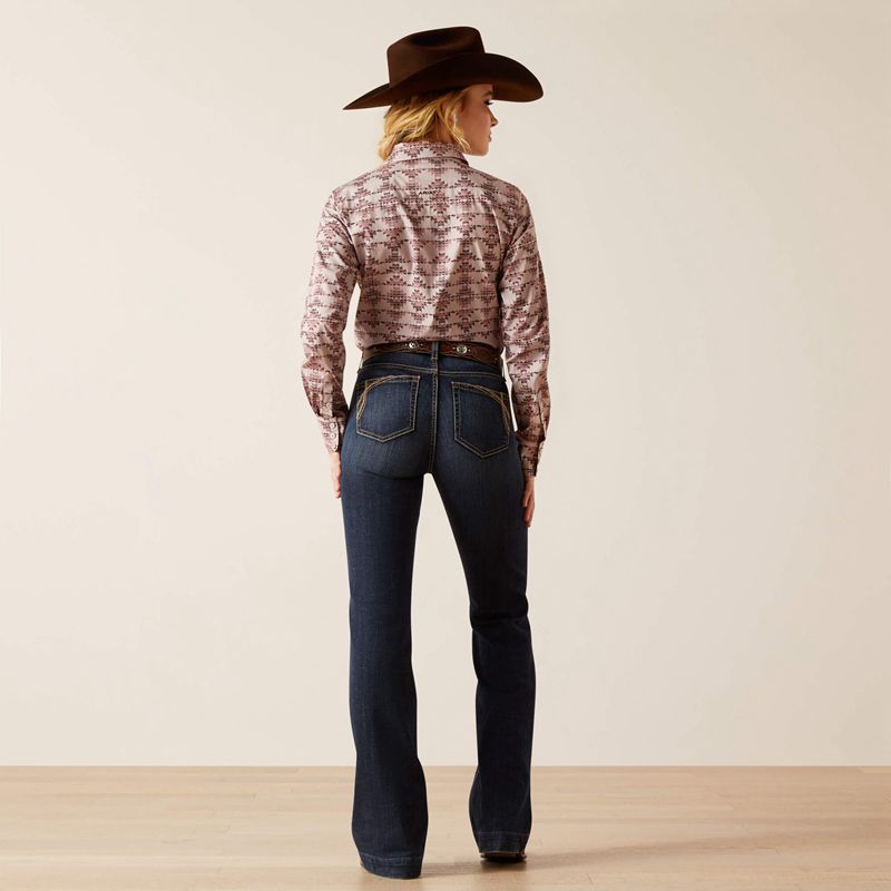 Ariat High Rise Naz Slim Trouser Jean Florida Polska | PTDIRZ-423