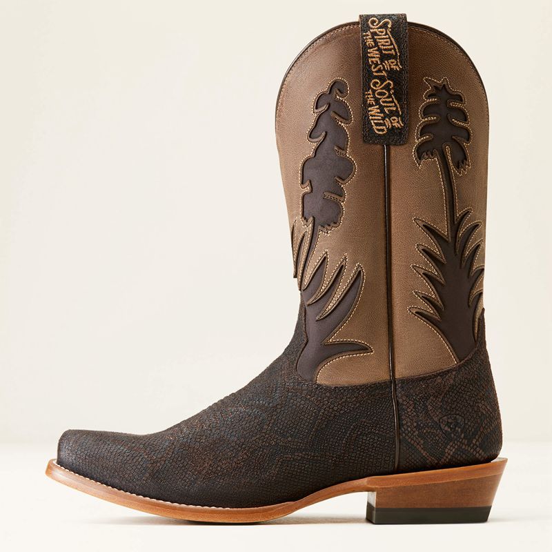 Ariat High Stepper Sendero Western Boot Czekolada Wąż Polska | KSGYNC-768