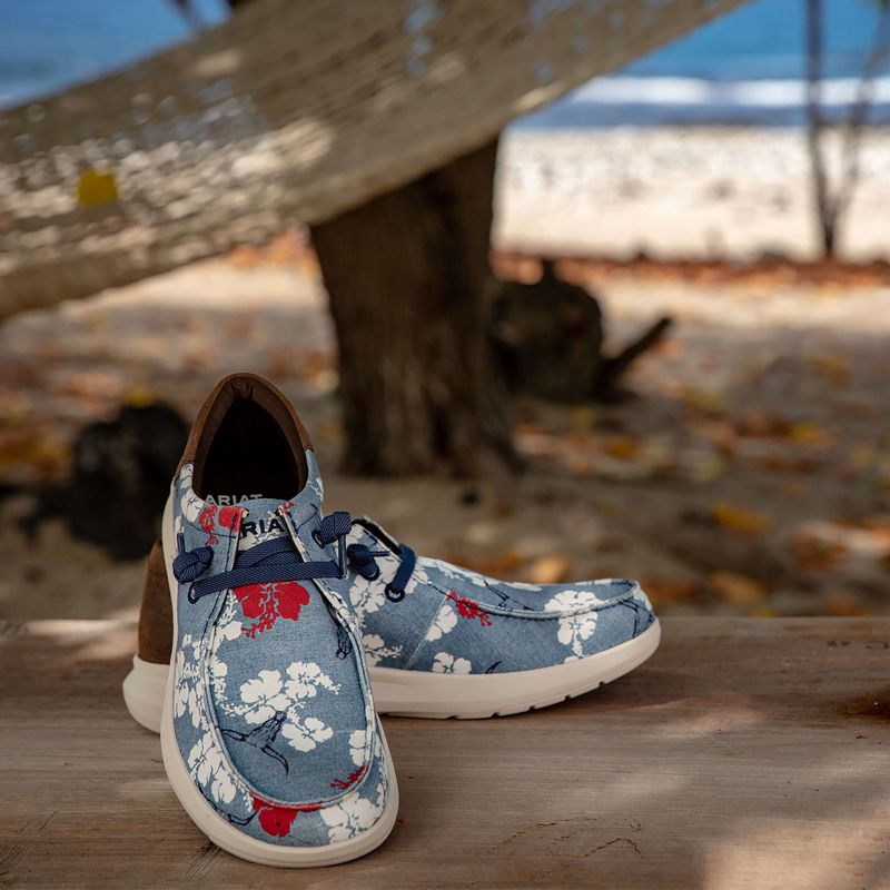 Ariat Hilo Western Aloha Czerwone Białe Niebieskie Polska | XVIQZN-049