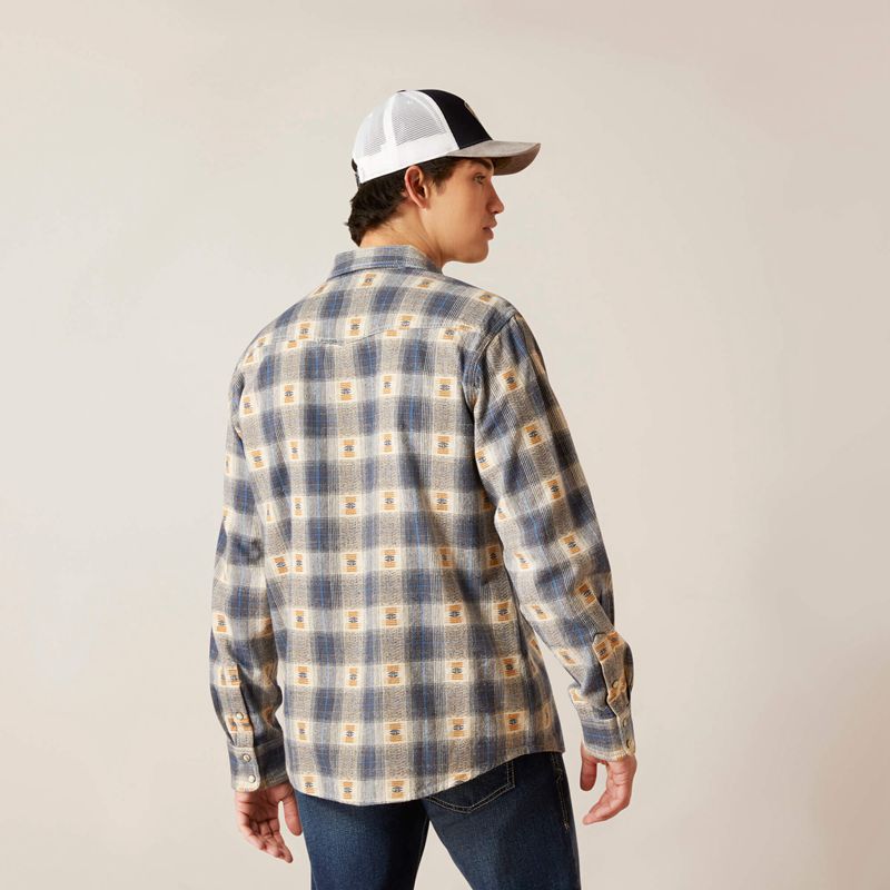 Ariat Hiro Retro Fit Shirt Vaporous Gray Polska | KNUYCR-384